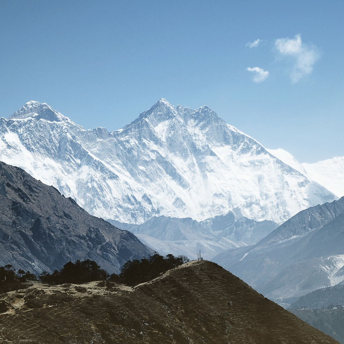 Snow clad mountains of Munsiyari located in the Greater Himalayan range in Pithoragarh district of Uttarakhand (India)