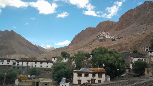Key Monastery, a religious training centre for Lamas, located on top of a hill at an altitude of 4,166 metres above sea level is the biggest Tibetan Buddhist monastery of Spiti Valley Himachal Pradesh, Lahaul and Spiti district, India.