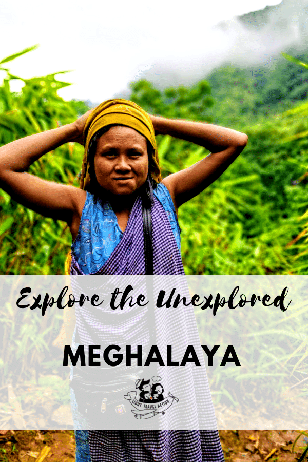 Local Khasi Village Tribe of Meghalaya in the North East of India (Asia) looks at us amusingly as we trek the Mawryngkhang Trek in Wahkhen Village