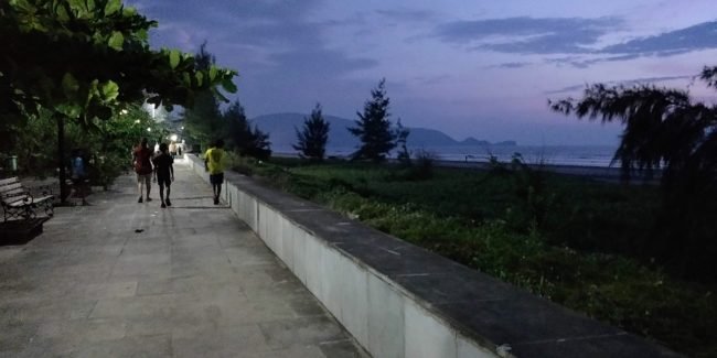 The clean Walkway at Srivardhan Beach