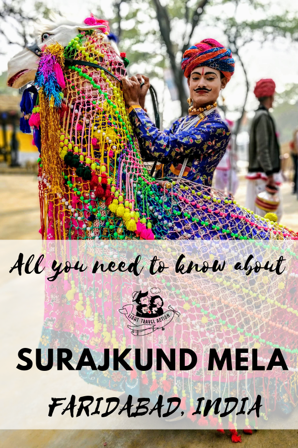 If like me, you love fairs, handicrafts and COLORS then Surajkund Mela 2020 in India is the place to be this February. Click to read my insider’s tips for visiting Surajkund Mela 2020: why to visit, what to do, ticket, budget, hotels, activities, food & MORE #lighttravelaction #SurajkundMela #Surajkund #surajkundmela2020 #surajkundindia #surajkundphotography #surajkundmelahandicrafts #surajkundartsandcrafts #surajkundcraftmela #offbeatindia #incredibleindia
