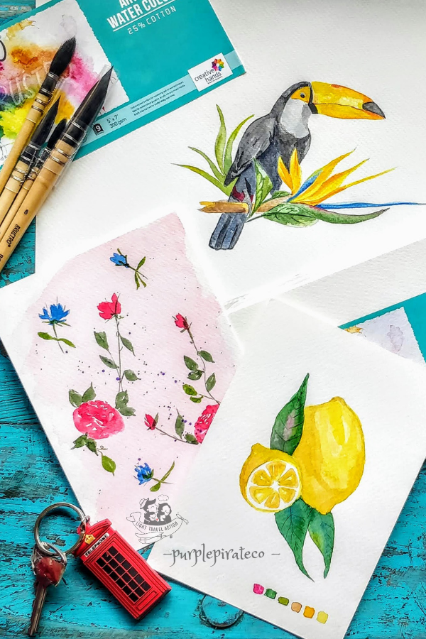 Looking to hone your painting skills but don't know how to paint or what to paint? Click to see a bunch of Easy Painting Ideas that you can totally DIY. This step by step water colour painting tutorial is super easy! Learn with step-by-step picture directions.The following post is a full and detailed step by step painting tutorial #lighttravelaction #easypaintings #easypaintingsforbeginners #easypaintingideas