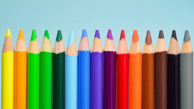 15 colour pencils well sharpened placed next to each other.Looking to hone your painting skills but don't know how to paint or what to paint? Click to see a bunch of Easy Painting Ideas that you can totally DIY. This step by step water colour painting tutorial is super easy! Learn with step-by-step picture directions.The following post is a full and detailed step by step painting tutorial #lighttravelaction #easypaintings #easypaintingsforbeginners #easypaintingideas