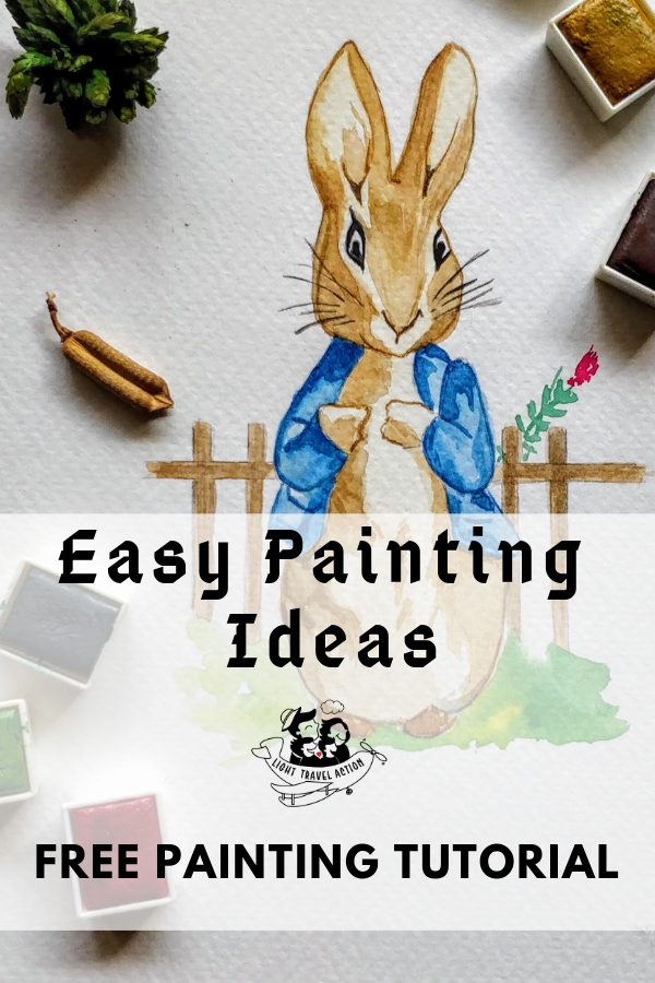 Looking to hone your painting skills but don't know how to paint or what to paint? Click to see a bunch of Easy Painting Ideas that you can totally DIY. The following post is a full and detailed step by step painting tutorial.This step by step water colour painting tutorial is super easy! Learn with step-by-step picture directions #lighttravelaction #easypaintings #easypaintingsforbeginners #easypaintingideas #easypaintingideasforbeginners #easypaintingideasstepbystep