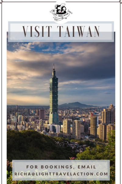 The Windy City Hsinchu in northern Taiwan is known for its ornate Hsinchu City God Temple, lined with food stalls. Do Want to Travel to Taiwan but don't know where to go, what to see, How to book? Don't Worry! I will help you Plan your Perfect Taiwan Trip Today! My team will help you with ticketing, visa paperwork, help you plan a customized tour to Taiwan. To read more on Taiwan and Hsinchu in particular, click on the link. For Bookings, Email richa@lighttravelaction.com