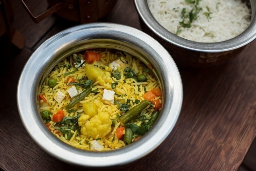 Indian food Vegetable Pulao